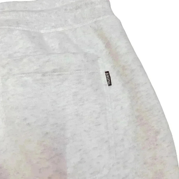 Hurley Coastal Dunes Fleece Jogger Men's Medium White Elastic Waist Pants - Picture 2 of 8